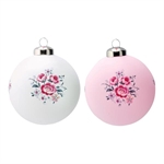 Ball Glass Nicoline White & Pale Pink assorted fra GreenGate - Tinashjem
